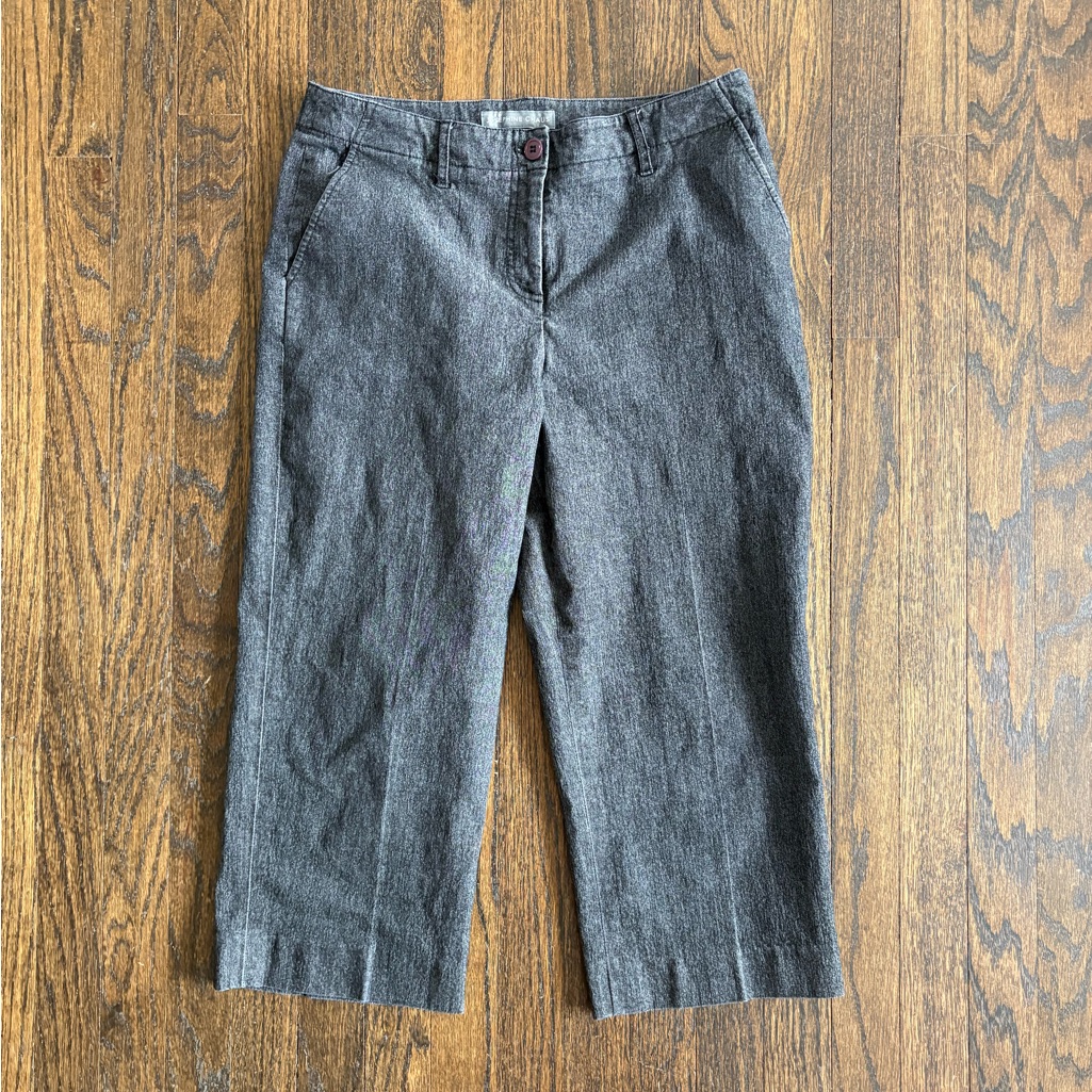 Josephine Chaus Gray Chinos Versatile Cropped Pants
